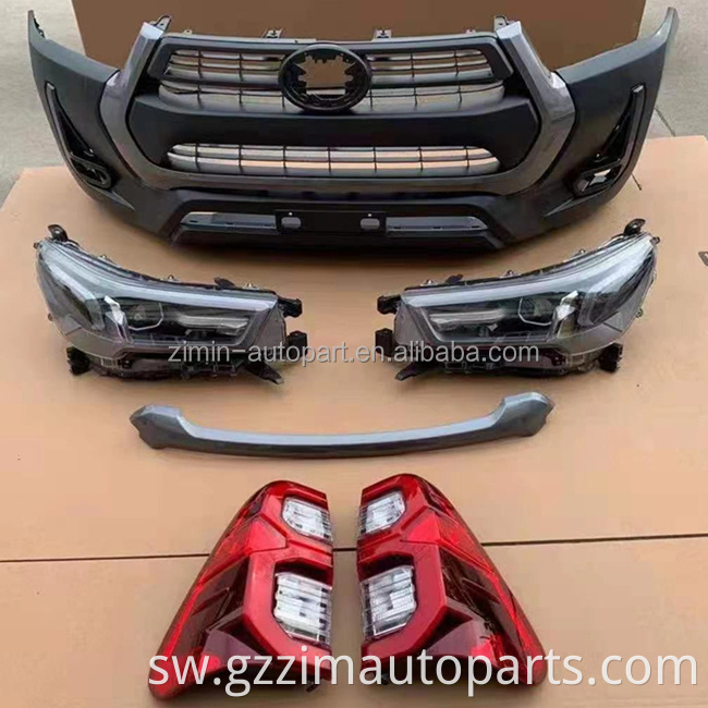 Kufika mpya kwa hali ya juu ya taa ya taa ya taa ya juu DRL inayotumika kwa Hilux Rocco 2021